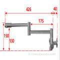 Robinet d&#39;or plaqué chromé multifonction